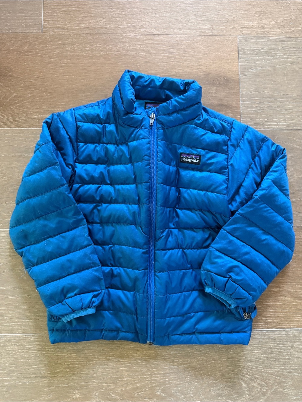 Patagonia Kids Bright Blue Quilted Puffer Jacket | 4T